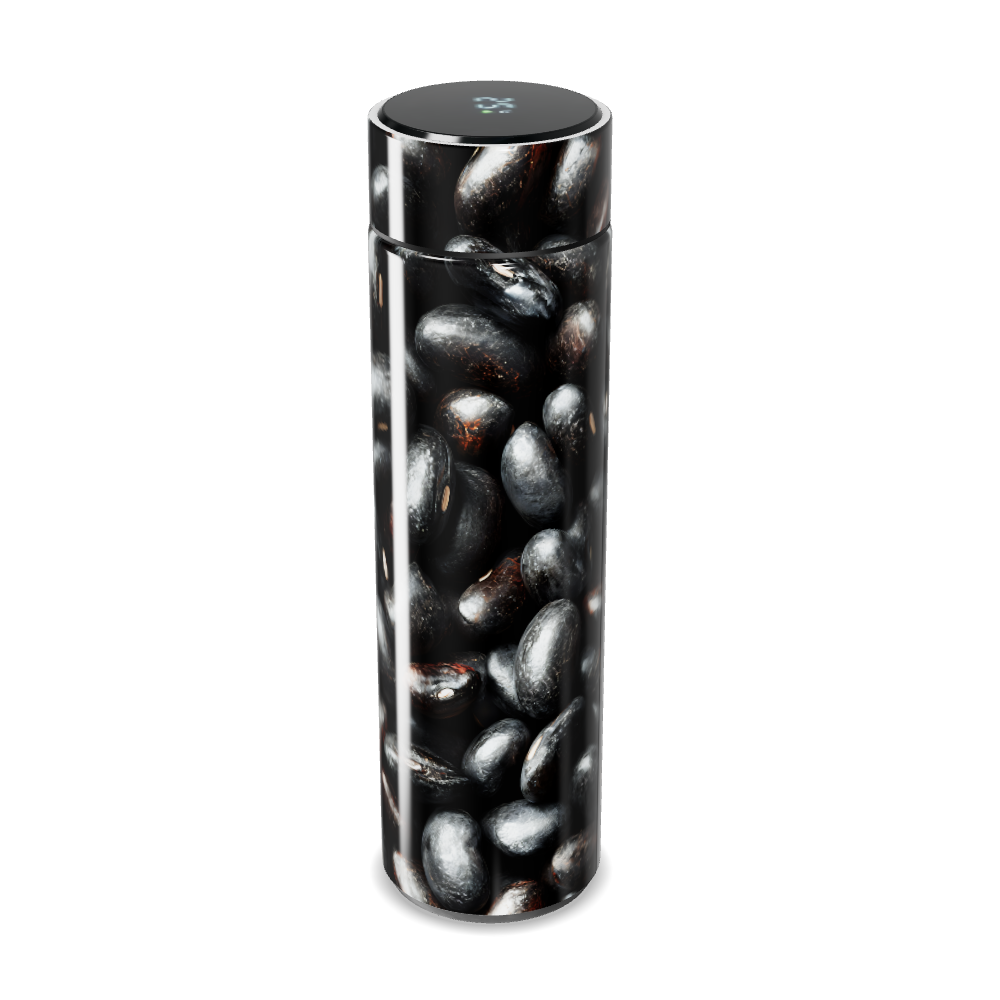 Garrafa Térmica Touch - Grãos Preto Inox