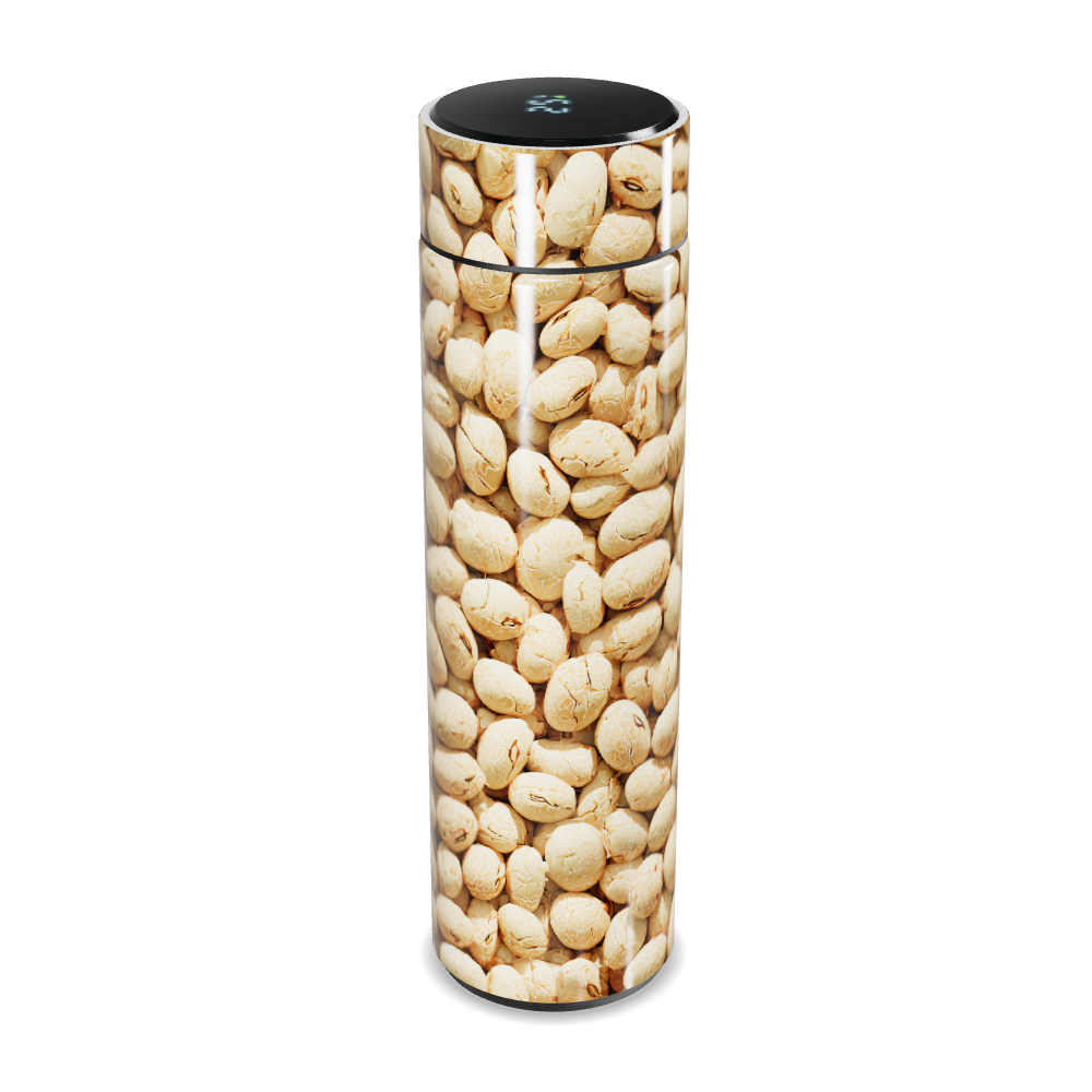 Garrafa Térmica Touch - Estampa Grãos Cafés