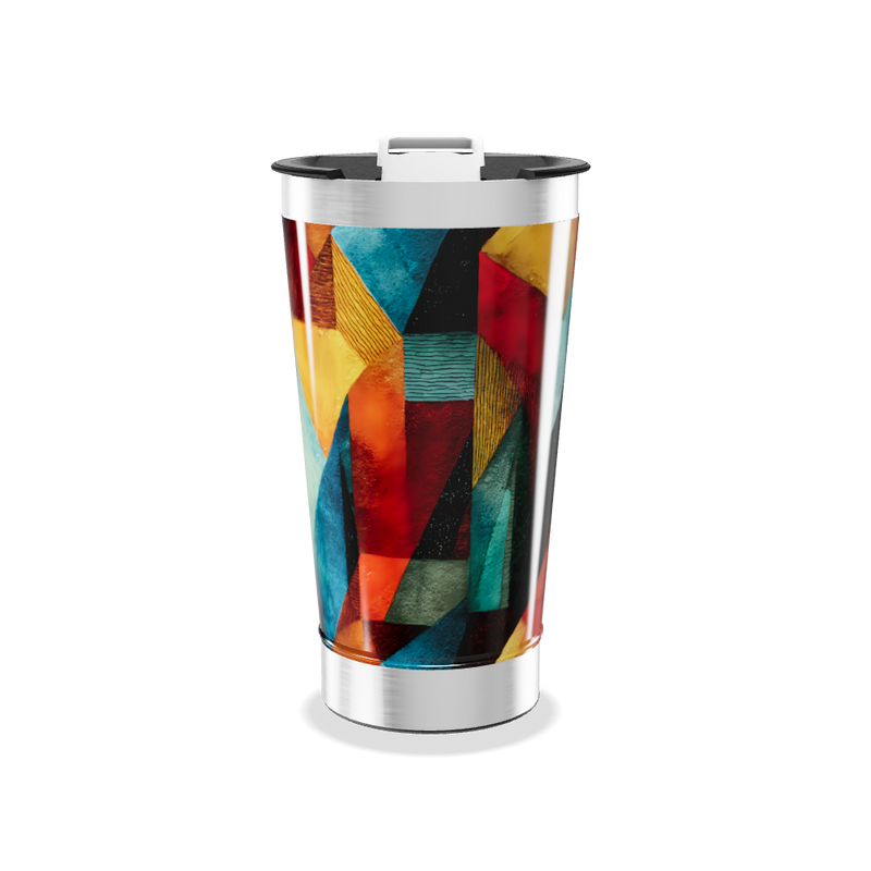 Copo Térmico - Estampa Geométrica Colorida