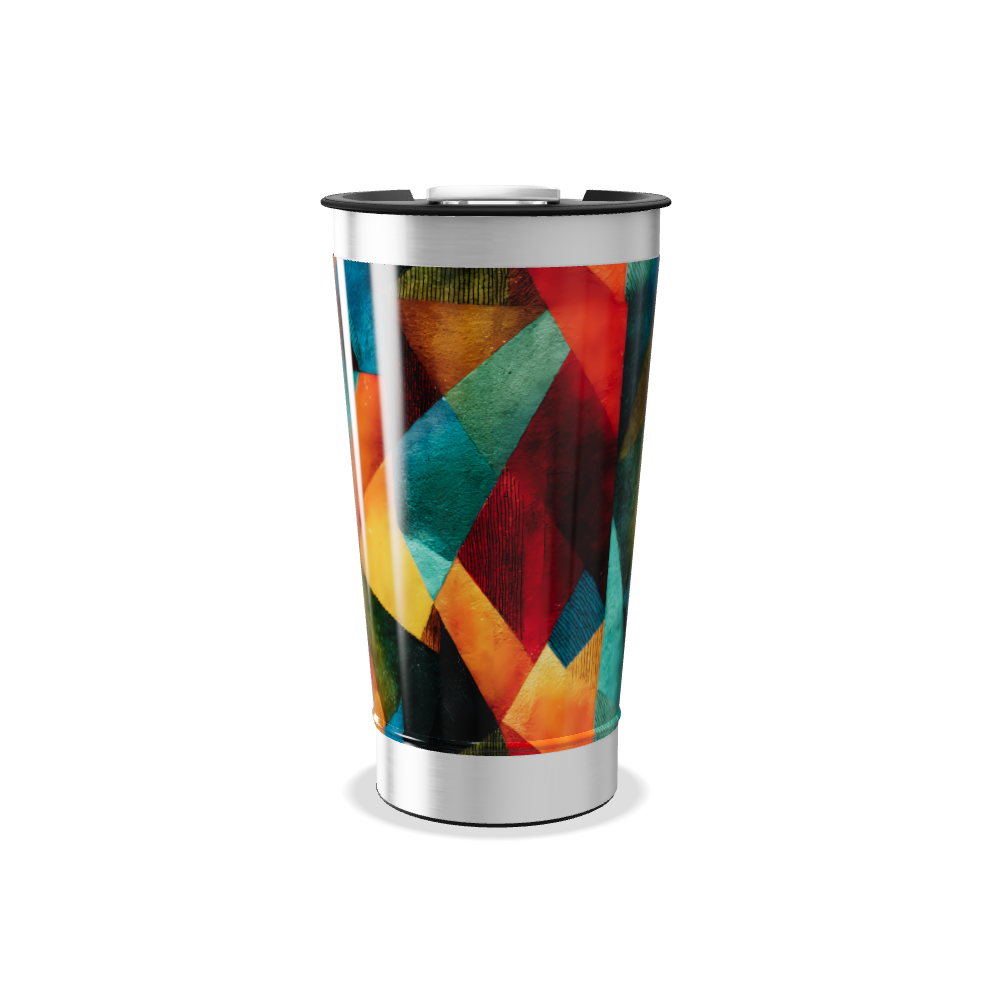 Copo Térmico - Estampa Geométrica Colorida