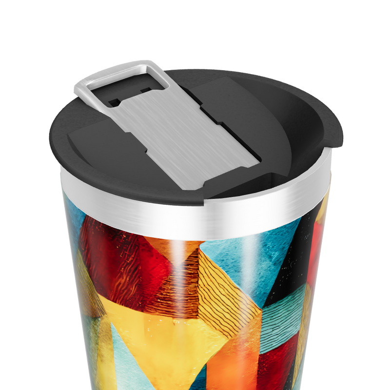 Copo Térmico - Estampa Geométrica Colorida