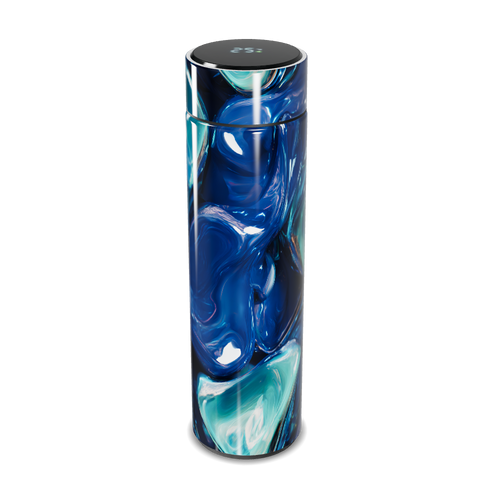 Garrafa Térmica Touch - Azul Marmorizada Inox