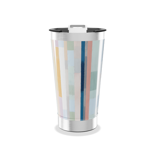 Copo Térmico - Listrado Multicolorido Inox