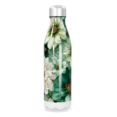 Garrafa Inox - Floral Verde
