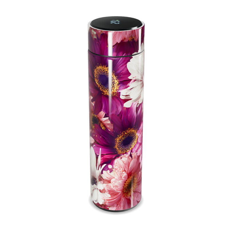 Garrafa Térmica Touch - Floral Colorida Inox