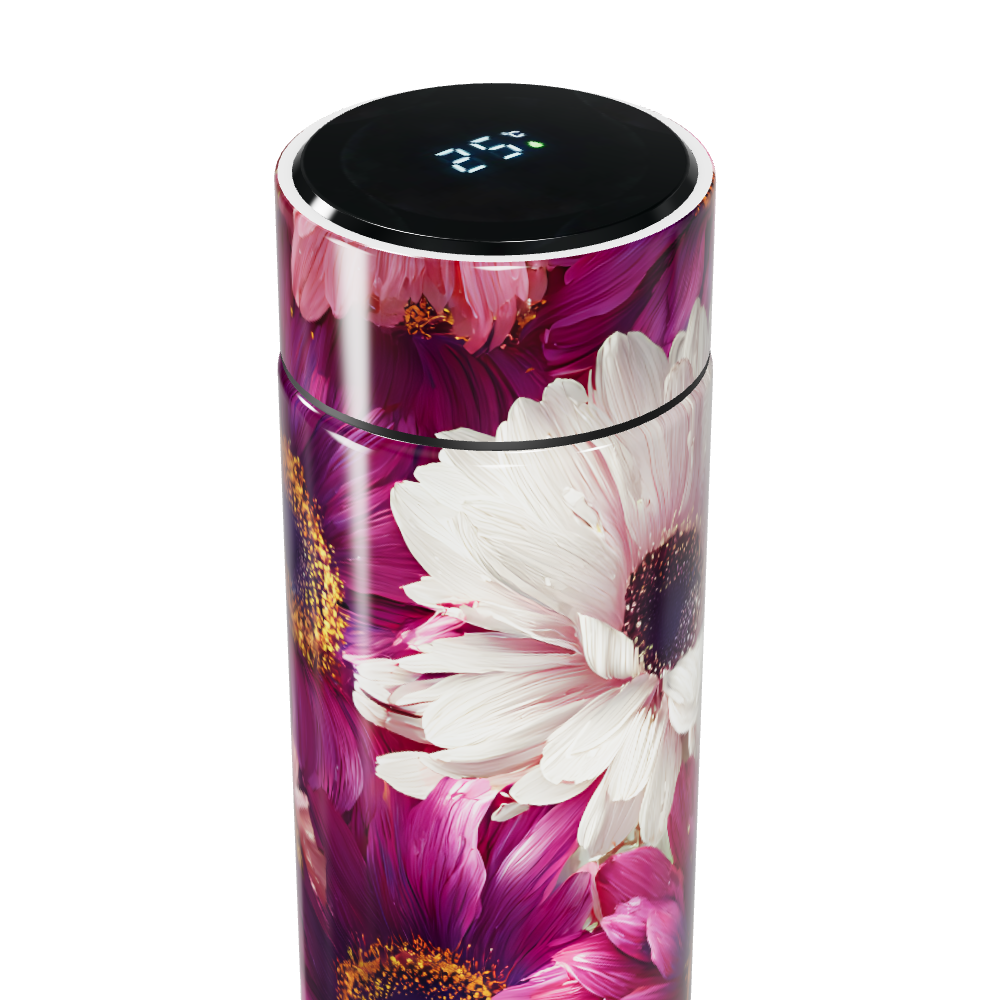 Garrafa Térmica Touch - Floral Colorida Inox