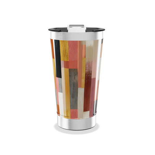 Copo Térmico - Estampa Colorida Abstrata