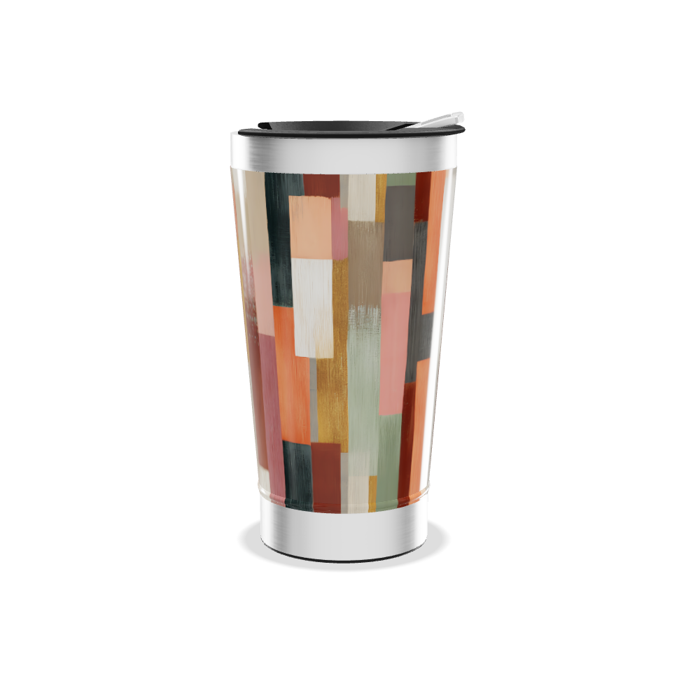 Copo Térmico - Estampa Colorida Abstrata