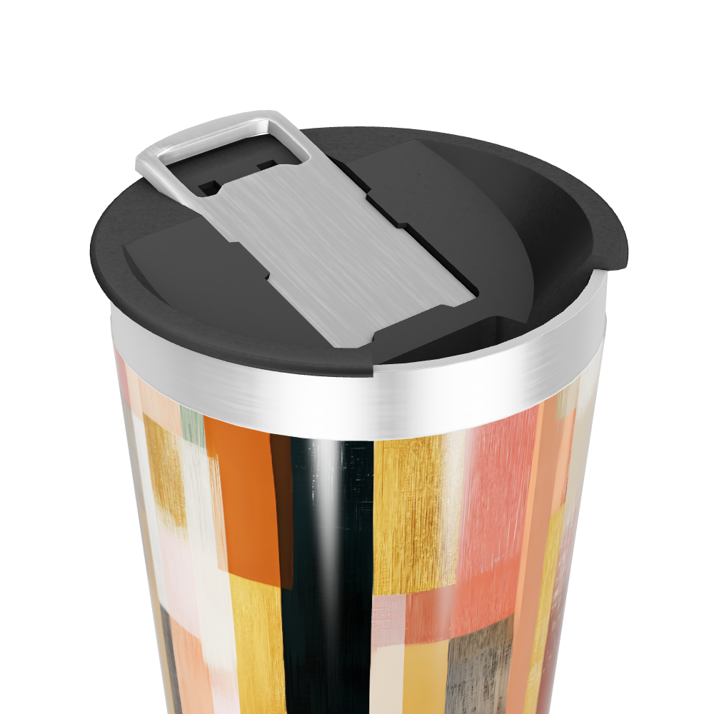 Copo Térmico - Estampa Colorida Abstrata