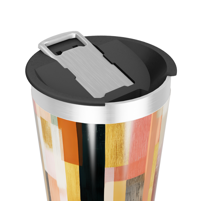 Copo Térmico - Estampa Colorida Abstrata