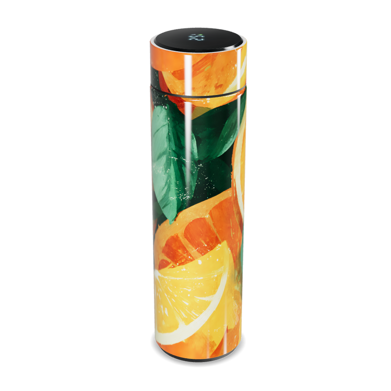Garrafa Térmica Touch - Estampa Frutas Cítricas
