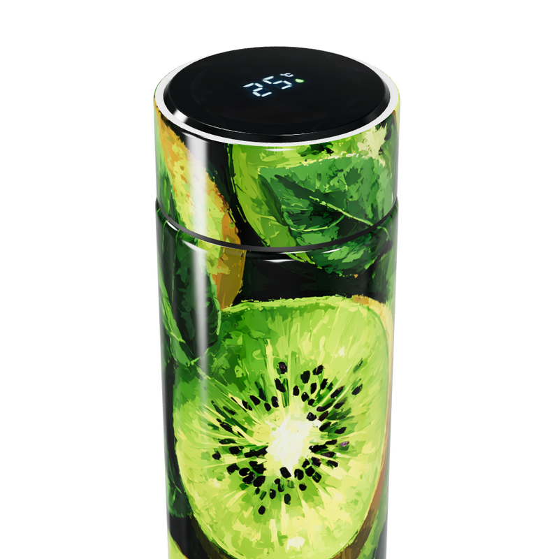 Garrafa Térmica Touch - Estampa Kiwi Verde
