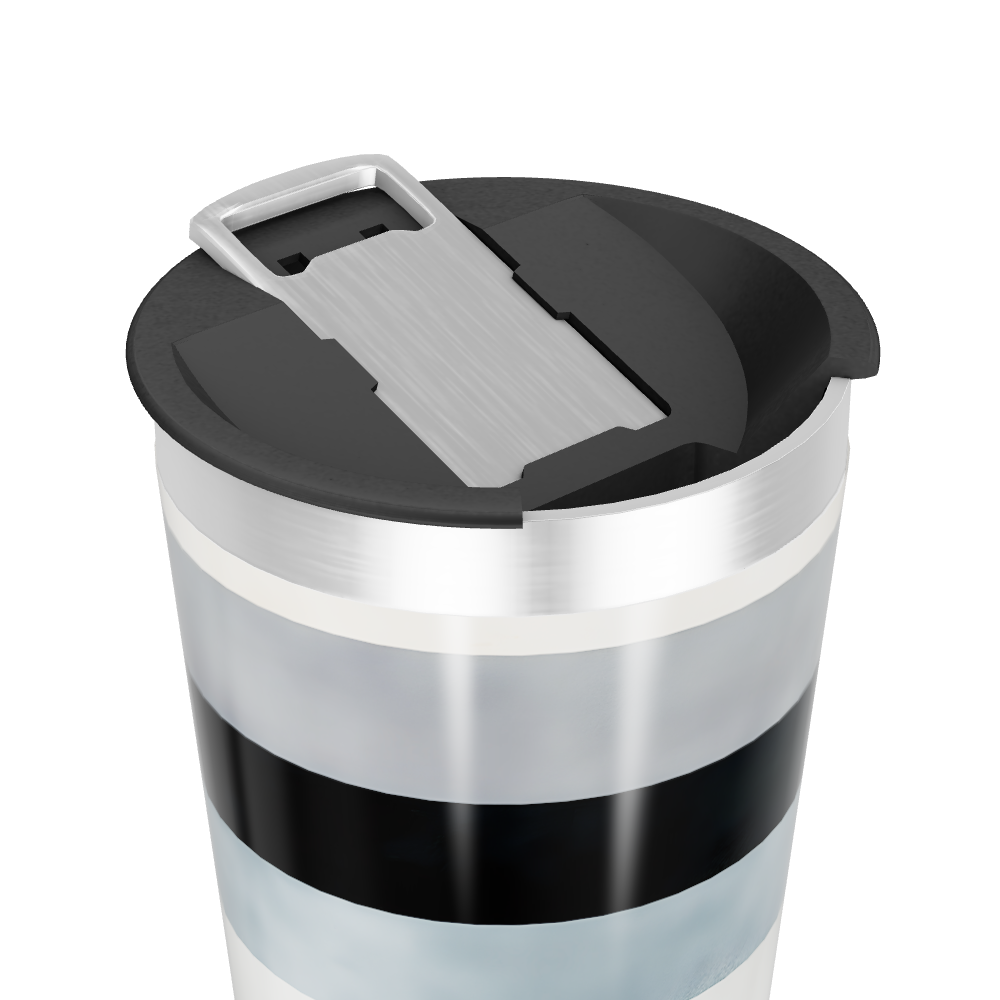 Copo Térmico - Listras Multicolor Inox