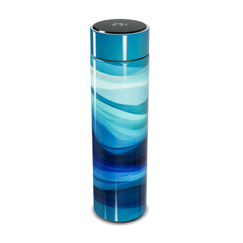 Garrafa Térmica Touch - Azul Ondas