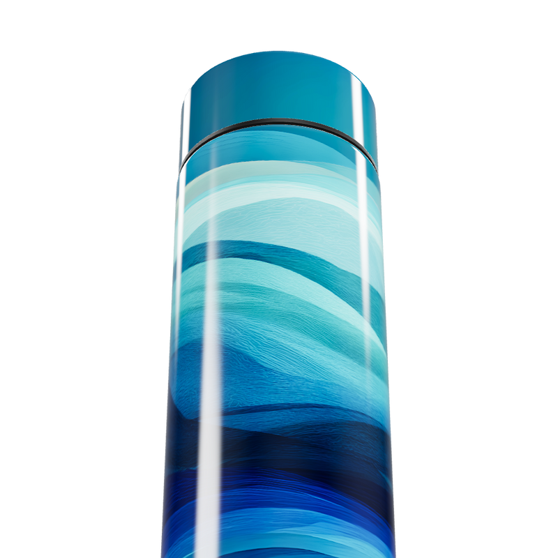 Garrafa Térmica Touch - Azul Ondas