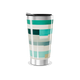 Copo Térmico - Listras Coloridas Aço