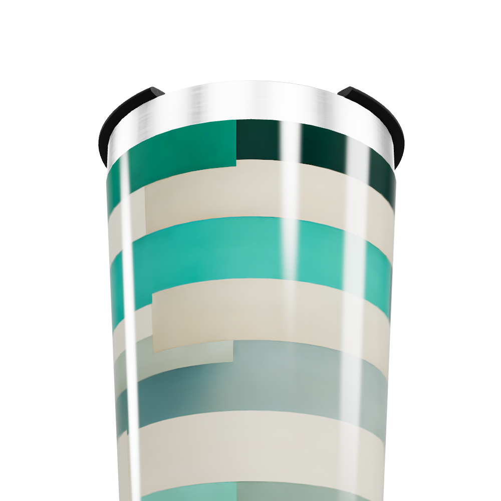 Copo Térmico - Listras Coloridas Aço