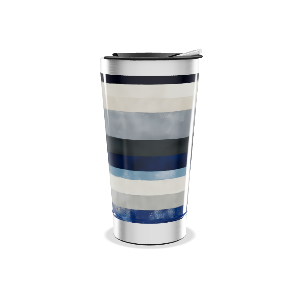 Copo Térmico - Listras Multicoloridas