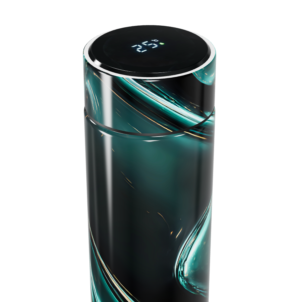 Garrafa Térmica Touch - Design Azul Vidro