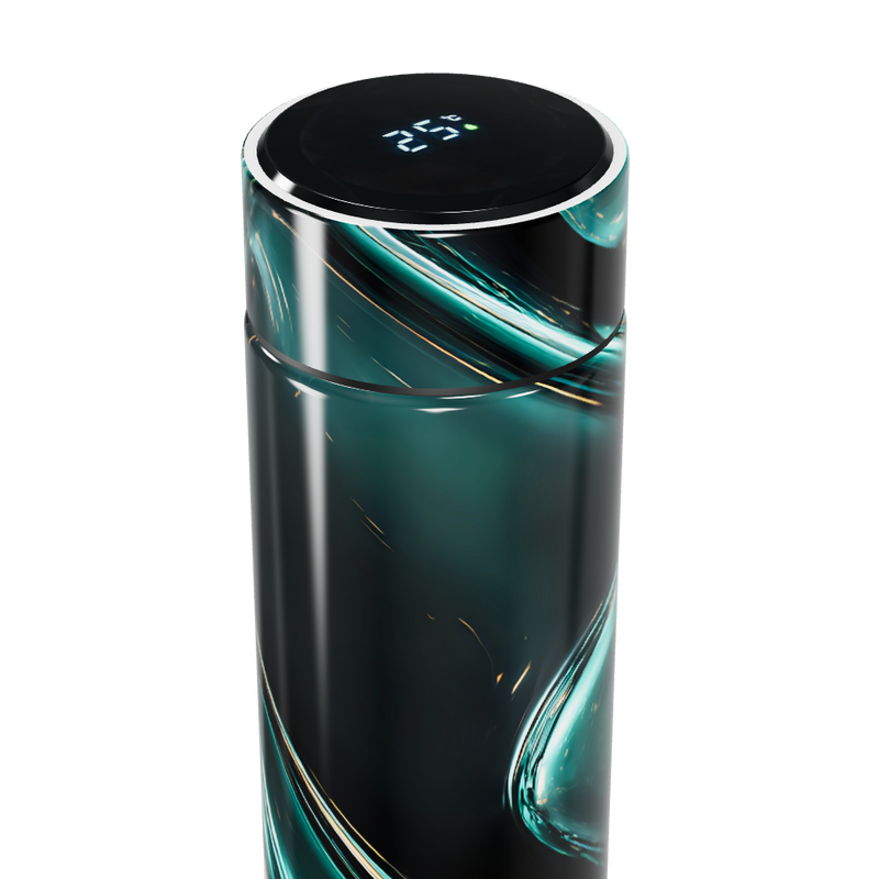 Garrafa Térmica Touch - Design Azul Vidro