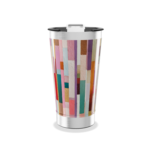 Copo Térmico - Estampa Colorida Vertical