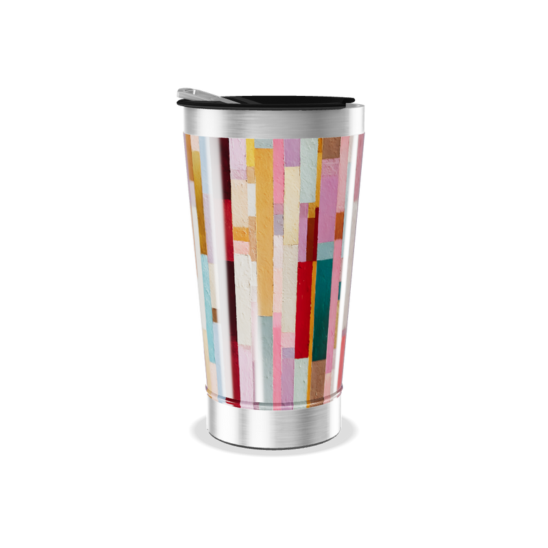 Copo Térmico - Estampa Colorida Vertical