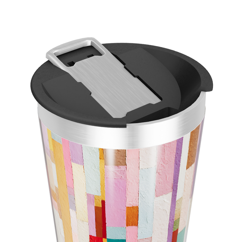 Copo Térmico - Estampa Colorida Vertical