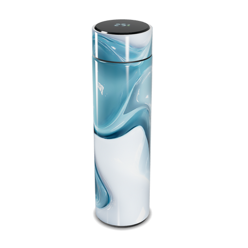 Garrafa Térmica Touch - Azul Marmorizada