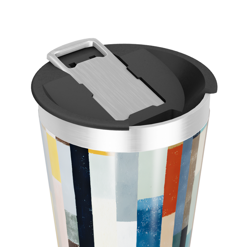 Copo Térmico - Estampa Colorida Retangular