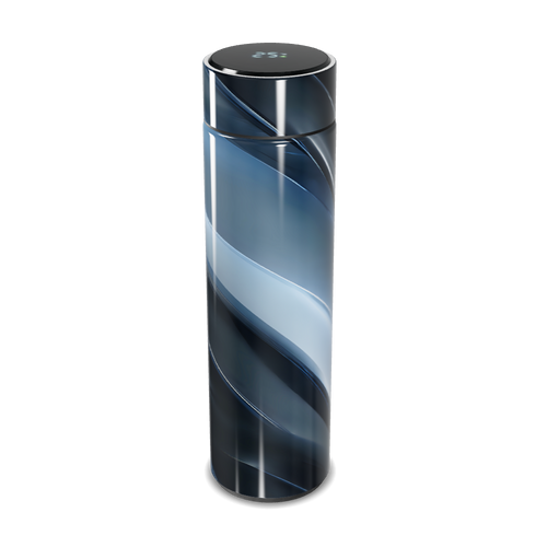 Garrafa Térmica Touch Design Espiral Azul
