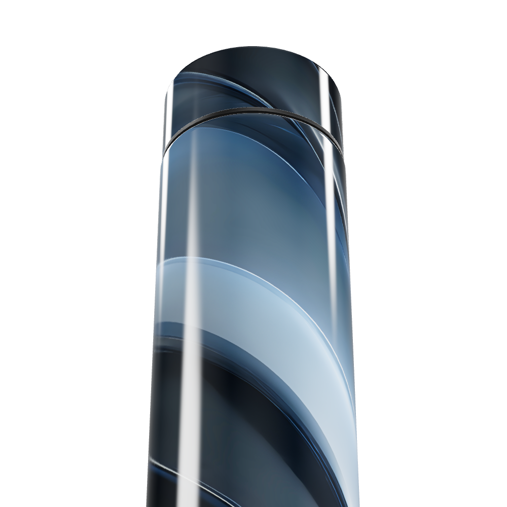Garrafa Térmica Touch Design Espiral Azul