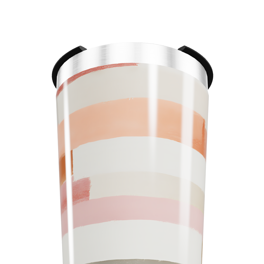 Copo Térmico - Listras Coloridas Aquarela