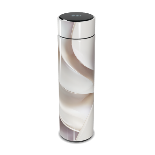 Garrafa Térmica Touch - Digital Branca Elegante