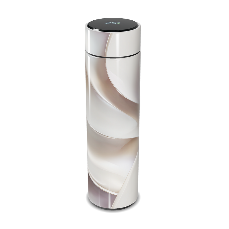 Garrafa Térmica Touch - Digital Branca Elegante