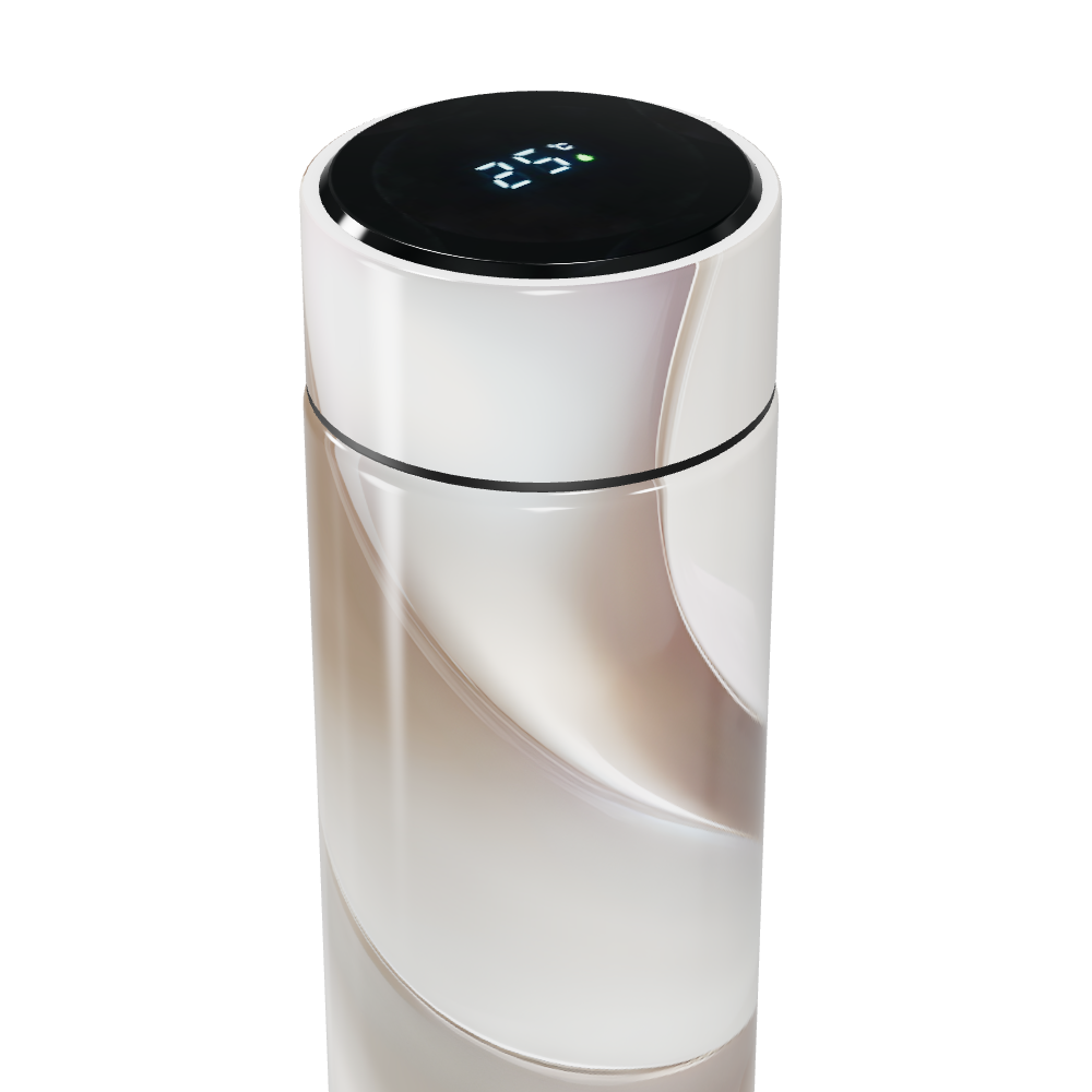 Garrafa Térmica Touch - Digital Branca Elegante