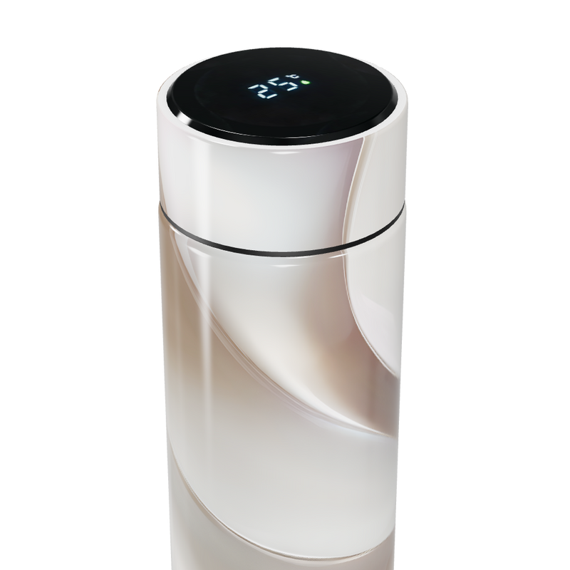 Garrafa Térmica Touch - Digital Branca Elegante