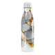 Garrafa Inox - Estampa Mármore Dourado