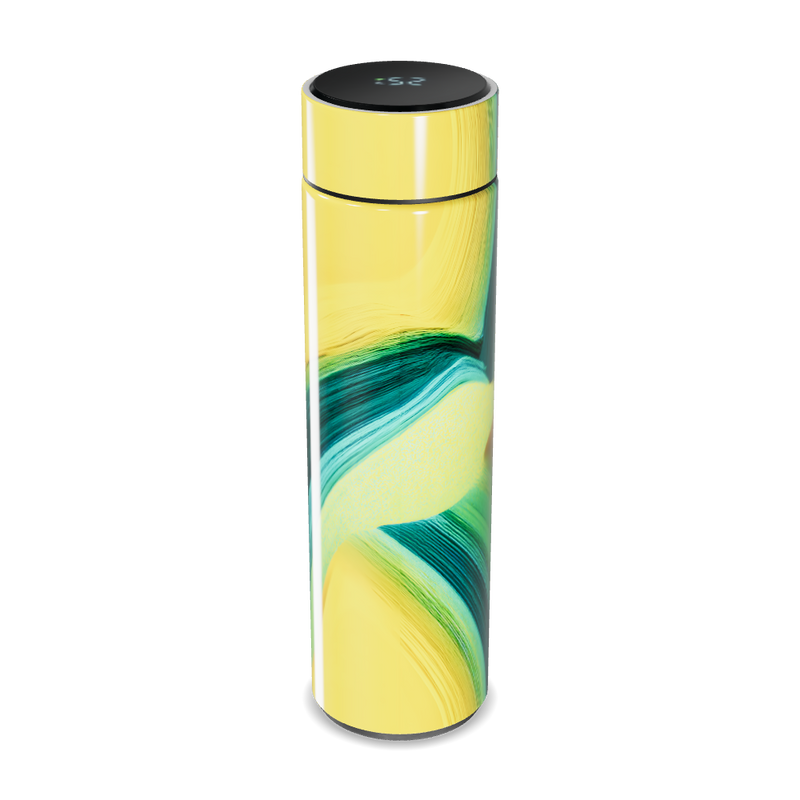 Garrafa Térmica Touch - Amarela com Visor Digital