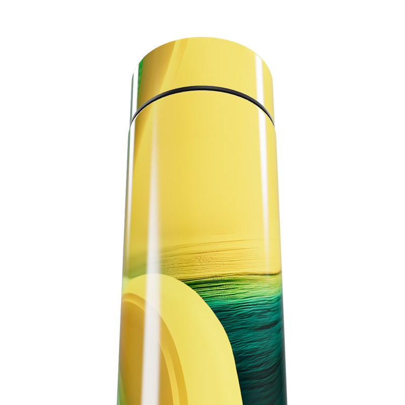 Garrafa Térmica Touch - Amarela com Visor Digital