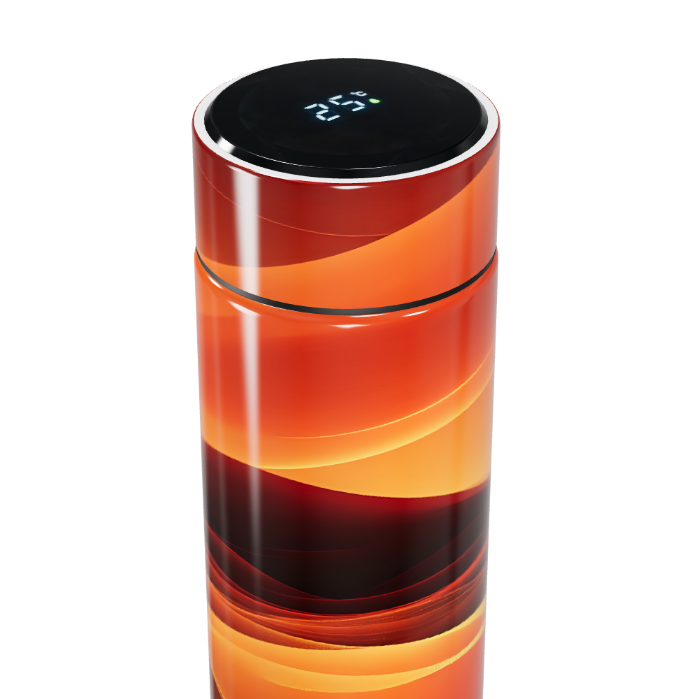 Garrafa Térmica Touch - Design Laranja Digital