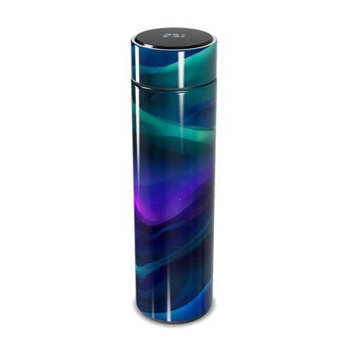 Garrafa Térmica Touch - Estampa Aurora Boreal