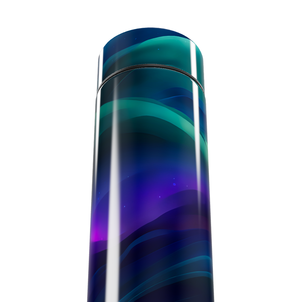 Garrafa Térmica Touch - Estampa Aurora Boreal
