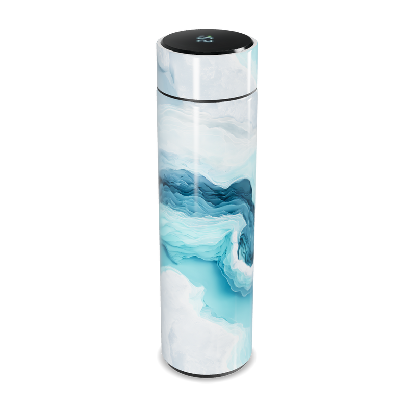 Garrafa Térmica Touch - Azul Mármore Digital