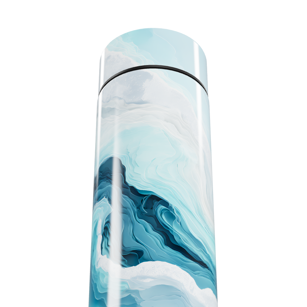 Garrafa Térmica Touch - Azul Mármore Digital