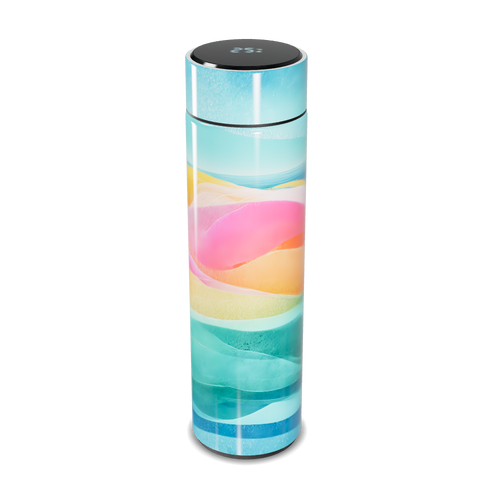 Garrafa Térmica Touch - Colorida com Faixas