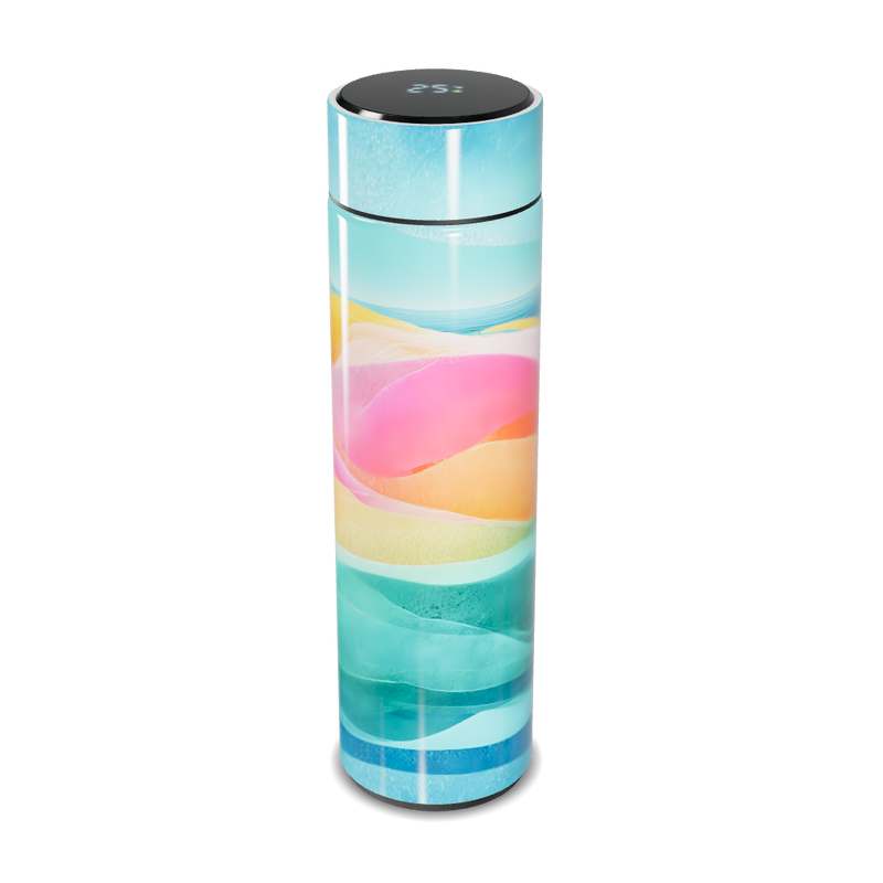 Garrafa Térmica Touch - Colorida com Faixas