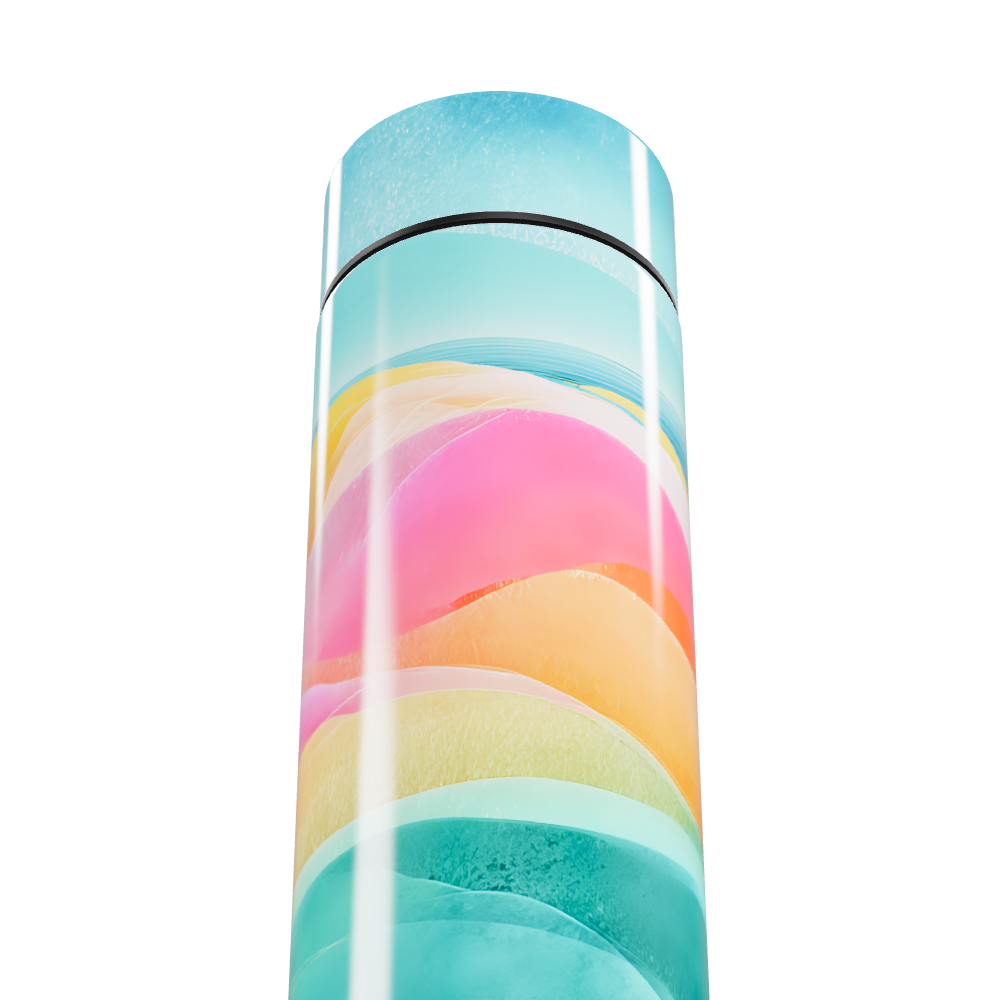 Garrafa Térmica Touch - Colorida com Faixas