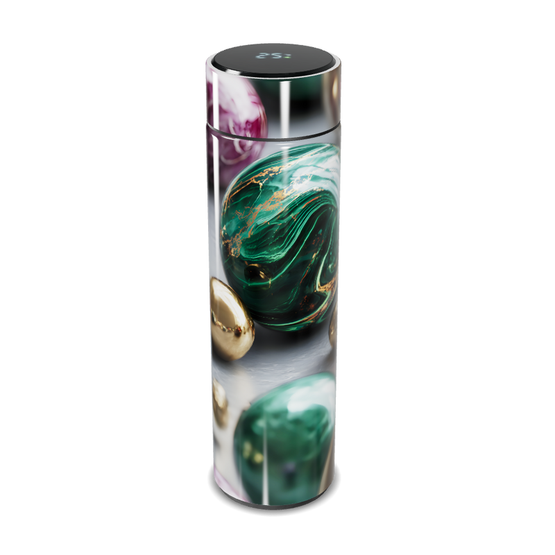 Garrafa Térmica Touch - Verde Marmorizada