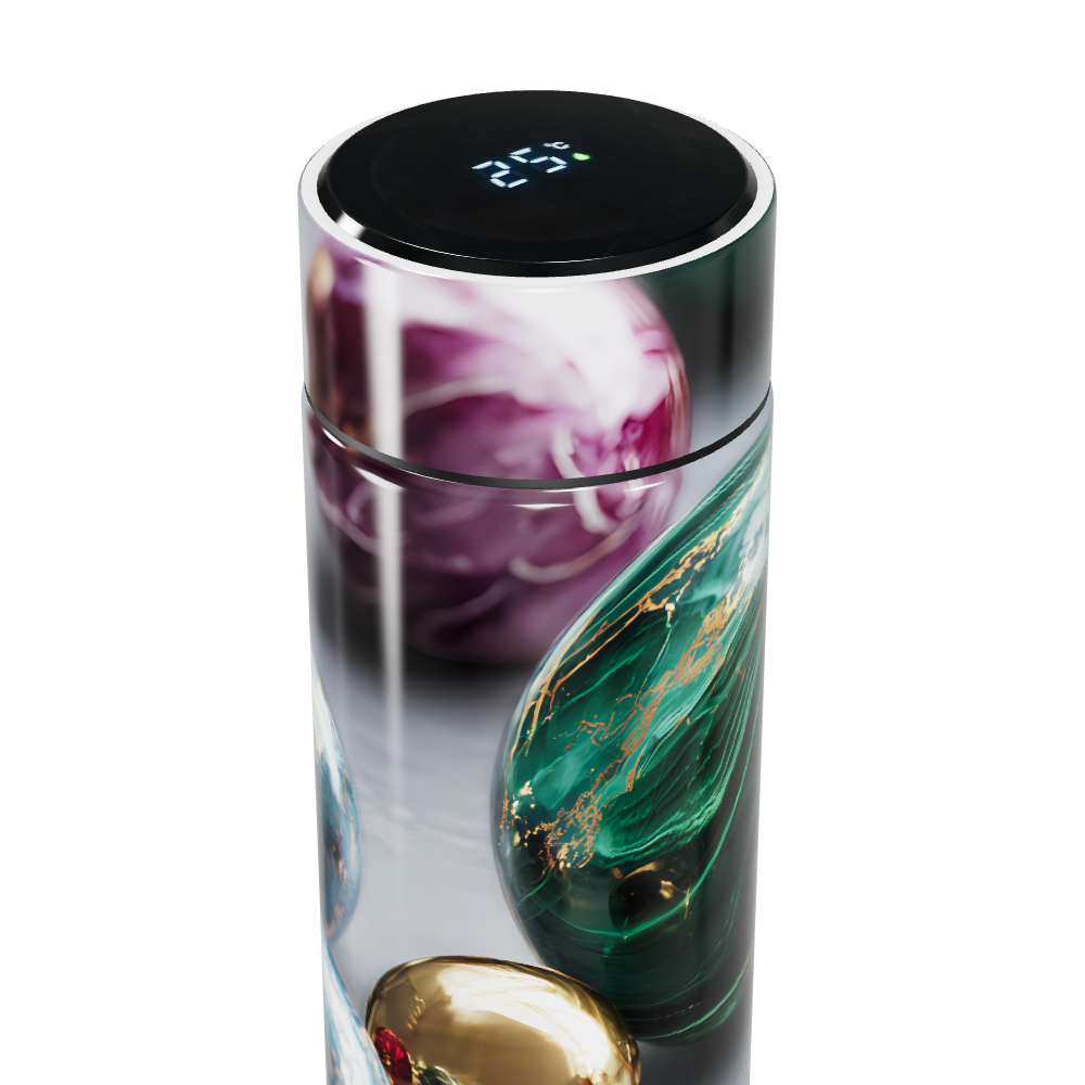 Garrafa Térmica Touch - Verde Marmorizada