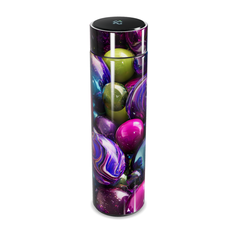 Garrafa Térmica Touch - Colorida com Estampa Abstrata